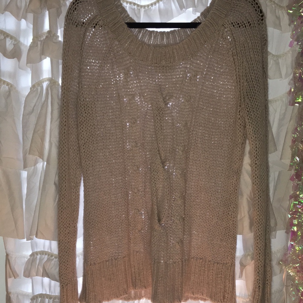 Chunky gray knit Sweater